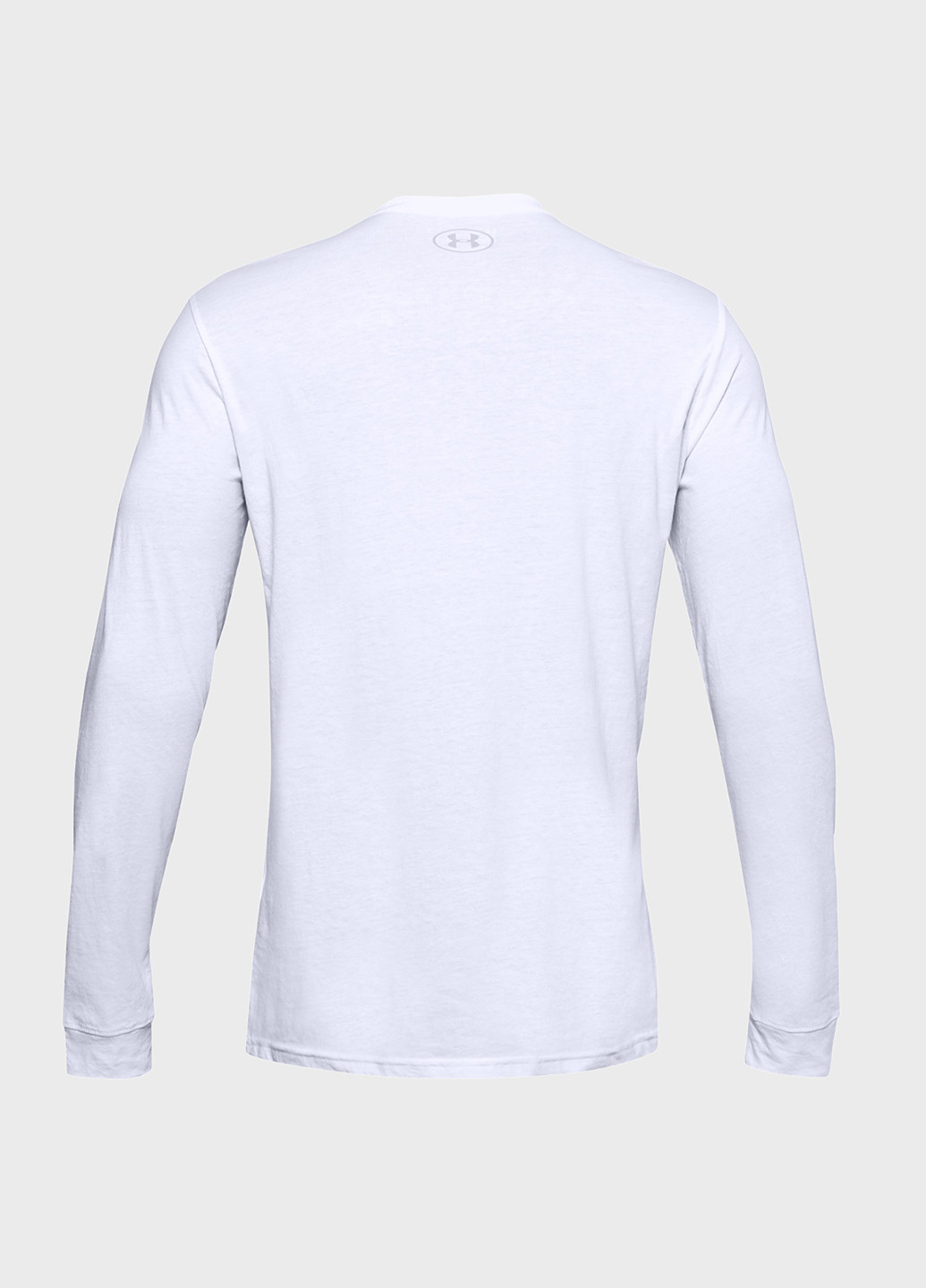 Белый демисезонный спортивный лонгслив Under Armour с логотипом