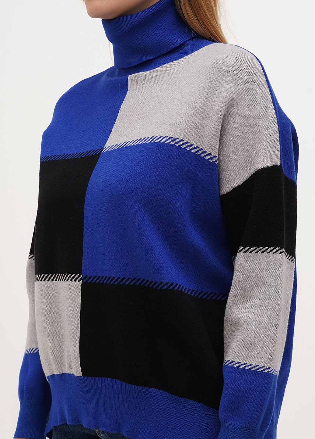 Синий демисезонный свитер Kiss Me