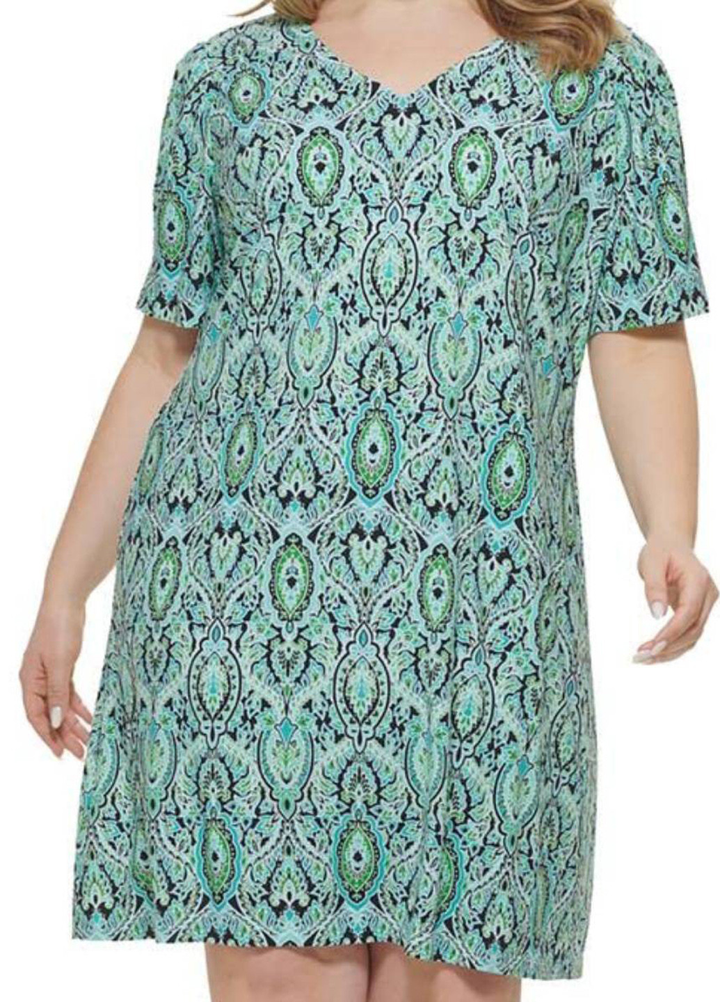 Зелена кежуал сукня Tommy Hilfiger з орнаментом