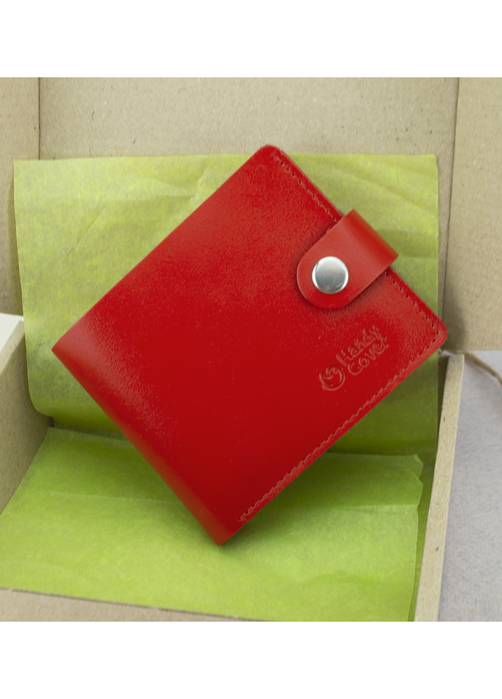 Подарочный женский набор №61: обложка на документы + ключница + портмоне (красный) HandyCover (250090820)