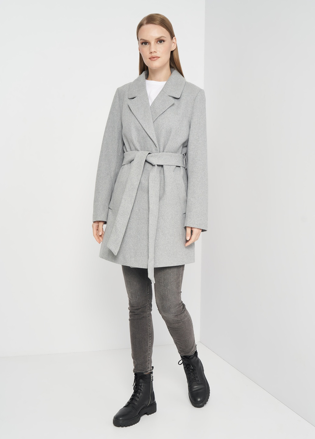 Сіре демісезонне Пальто H&M