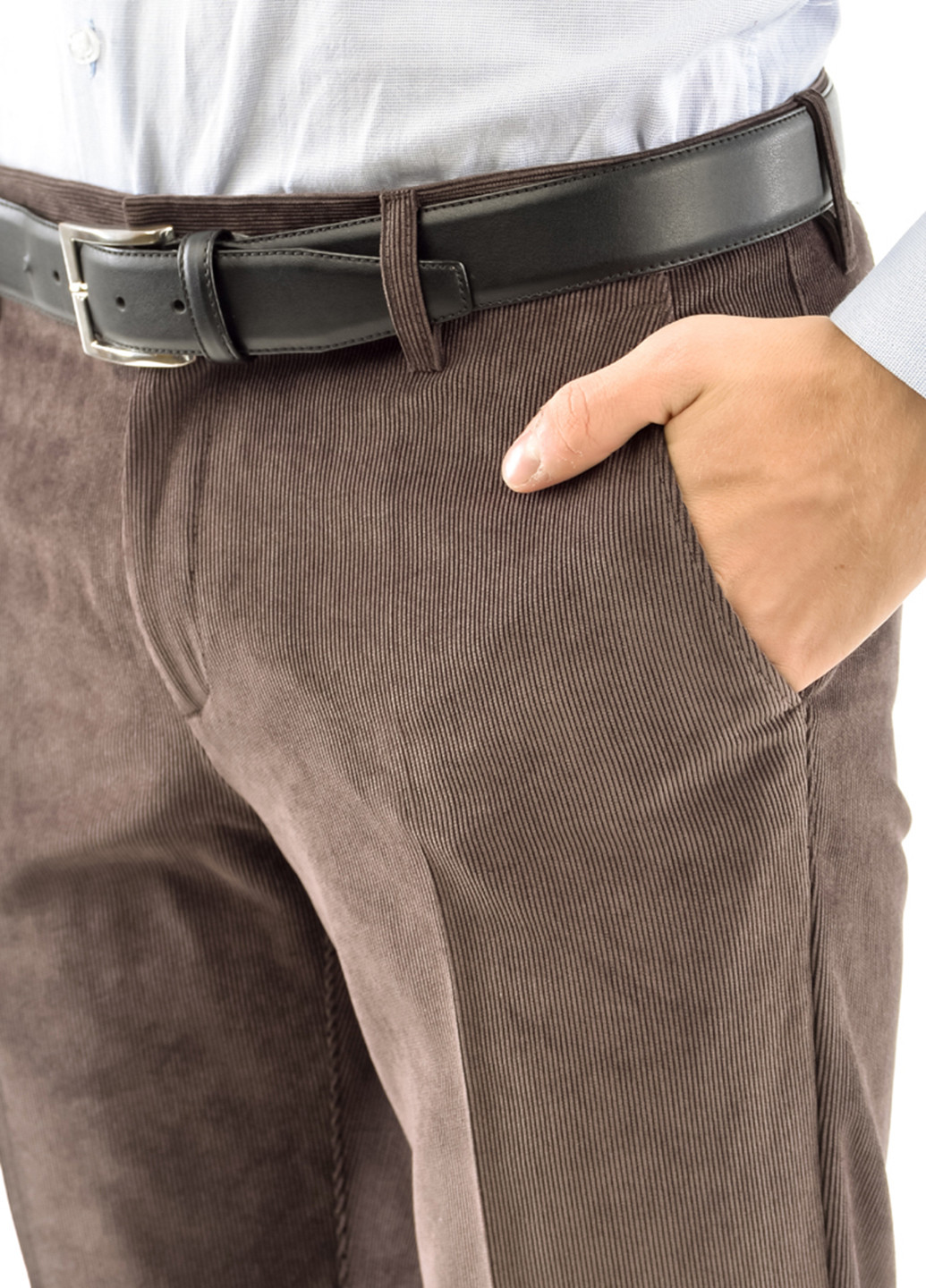 Коричневые классические демисезонные прямые брюки Gregory Arber