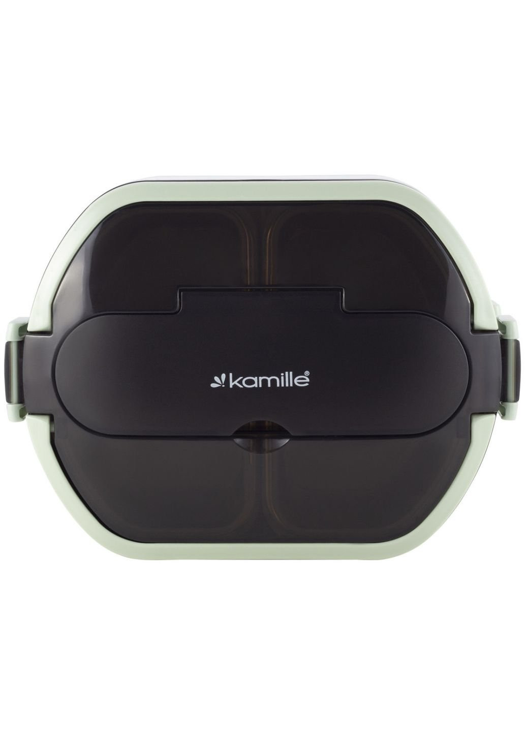 Ланч-бокс харчовий двоярусний KM-2139ZL 1500 мл бірюзовий Kamille (253620701)