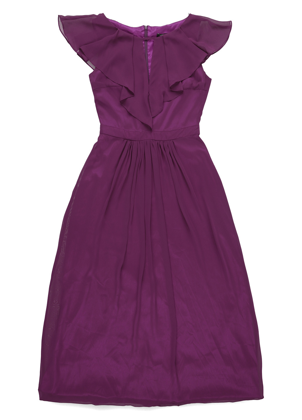 Фиолетовое кэжуал платье Swing однотонное