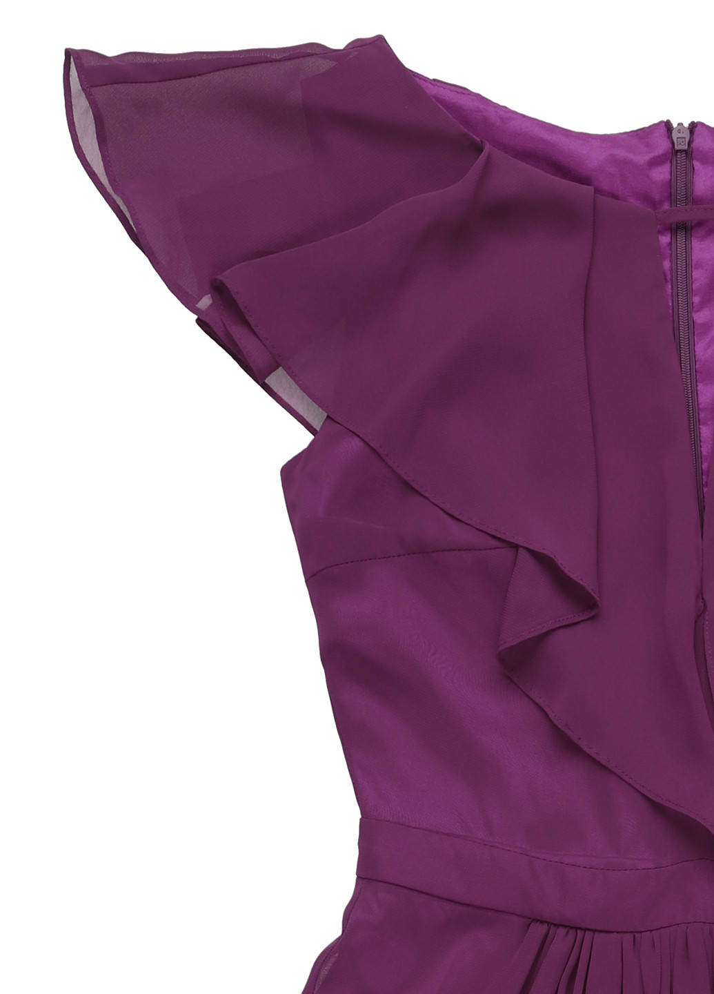 Фиолетовое кэжуал платье Swing однотонное