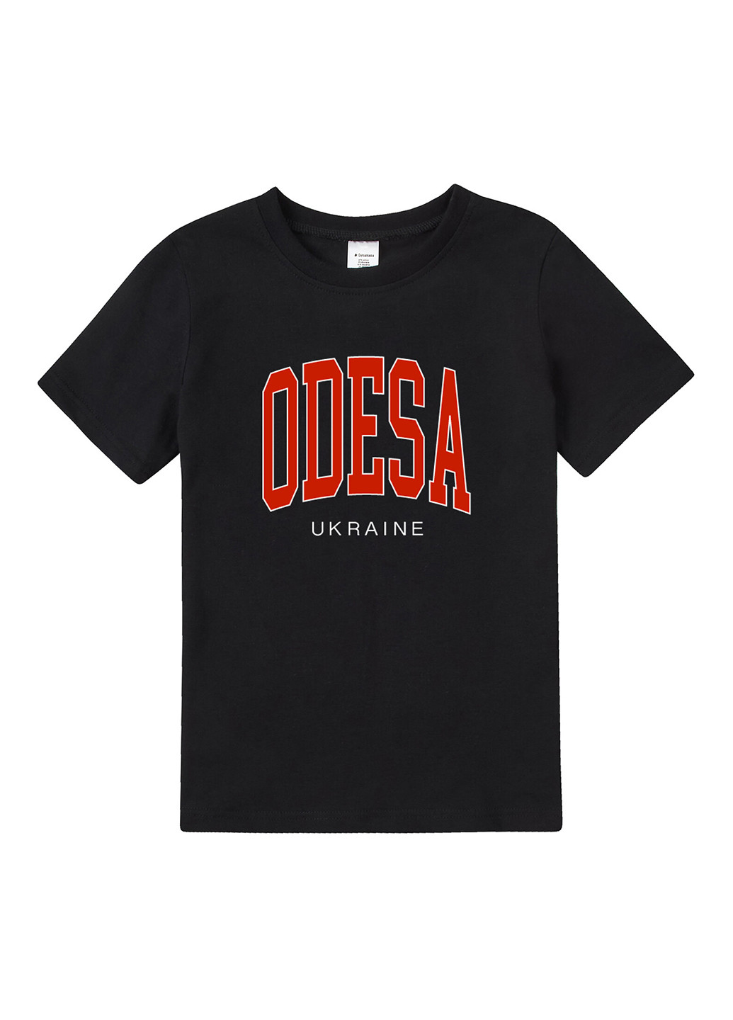 Чорна літня футболка Garnamama