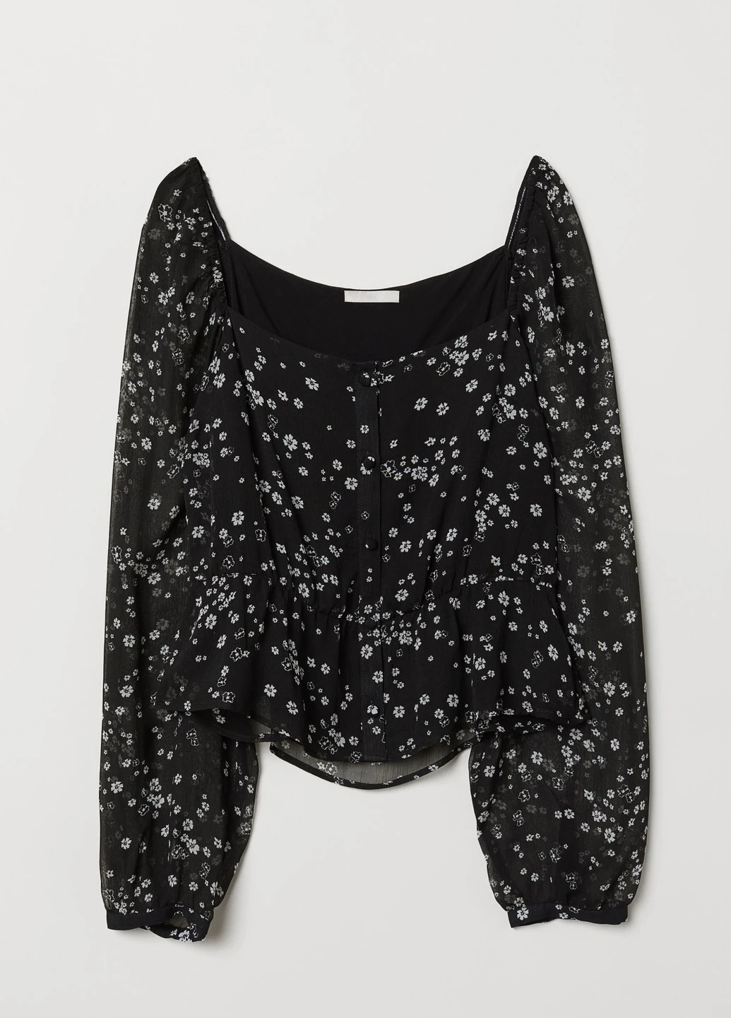 Чёрная блуза H&M