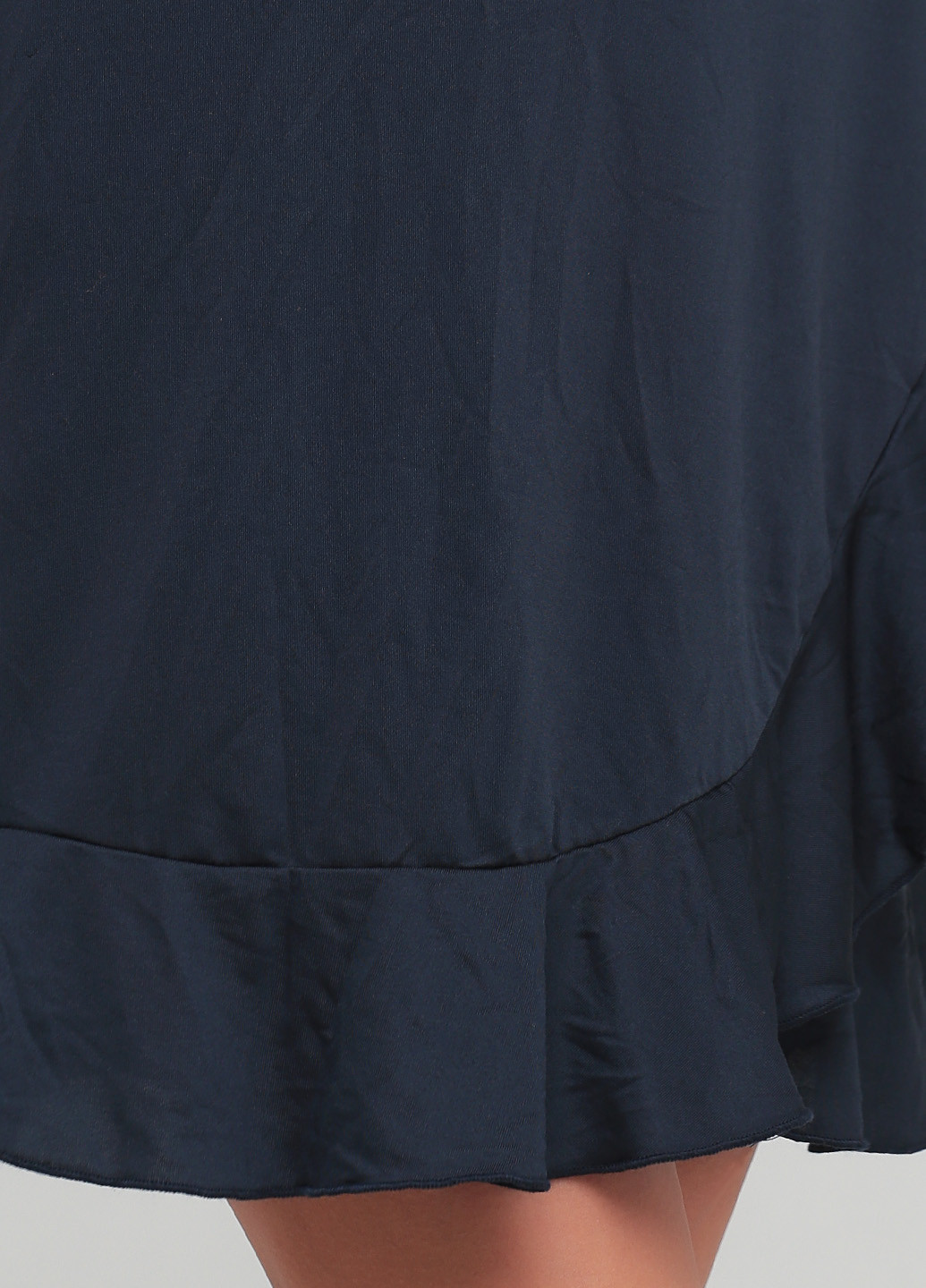 Темно-синее кэжуал платье на запах Mela London однотонное