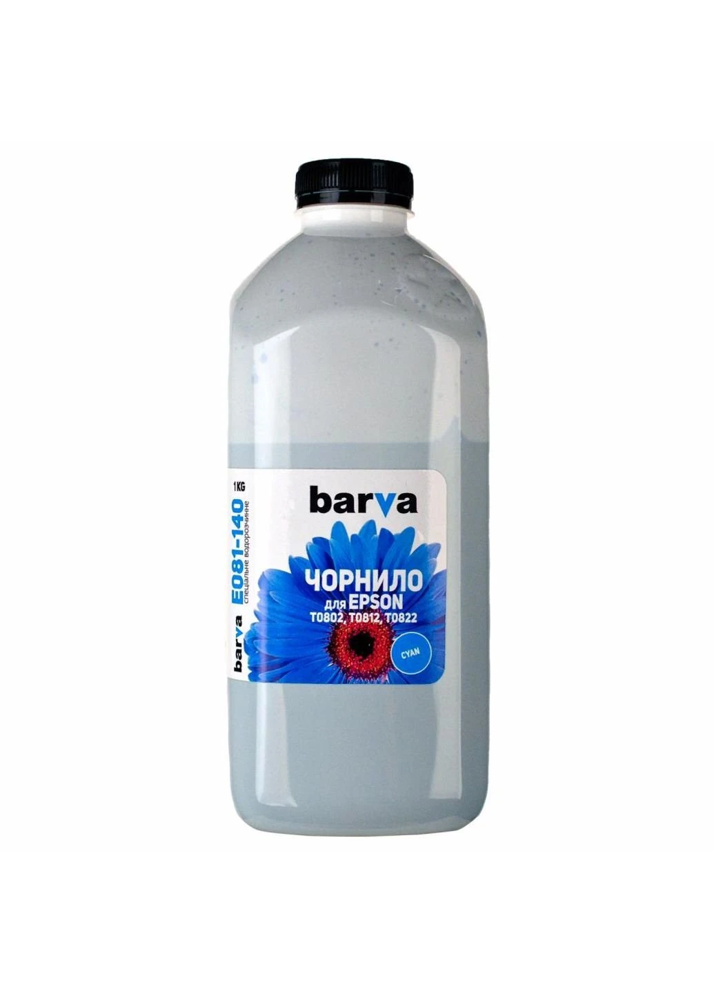 Чорнило EPSON T0812 CYAN 1кг (E081-140) Barva EPSON T0812 CYAN 1кг (247484866)