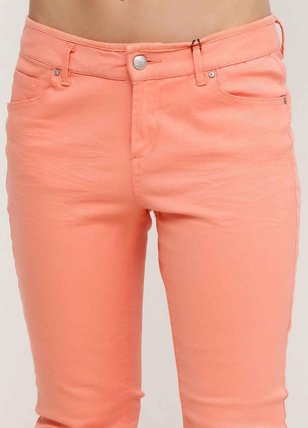 Персиковые кэжуал летние брюки Blend