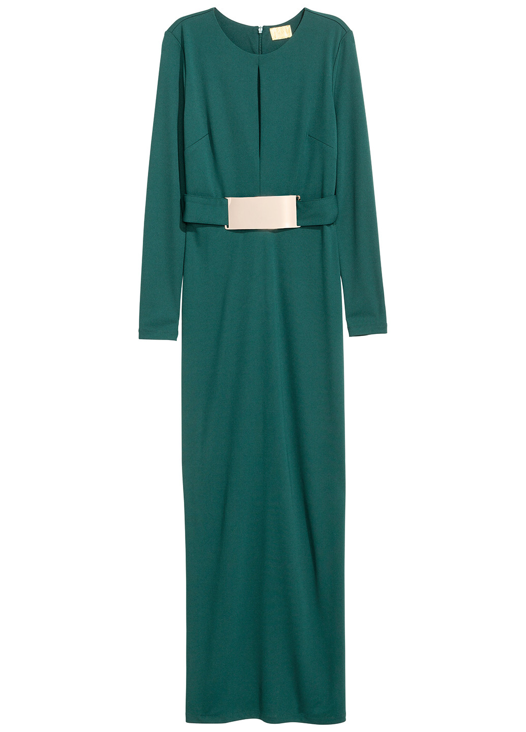 Зеленое вечернее платье H&M