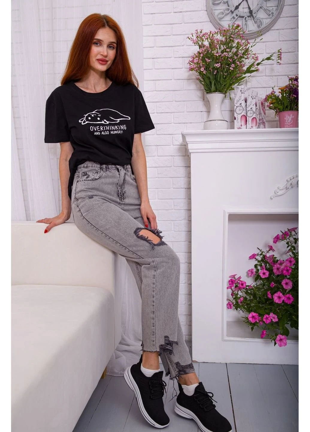 Джинси жіночі MOM 198R33-64-005 Агир - (253400008)
