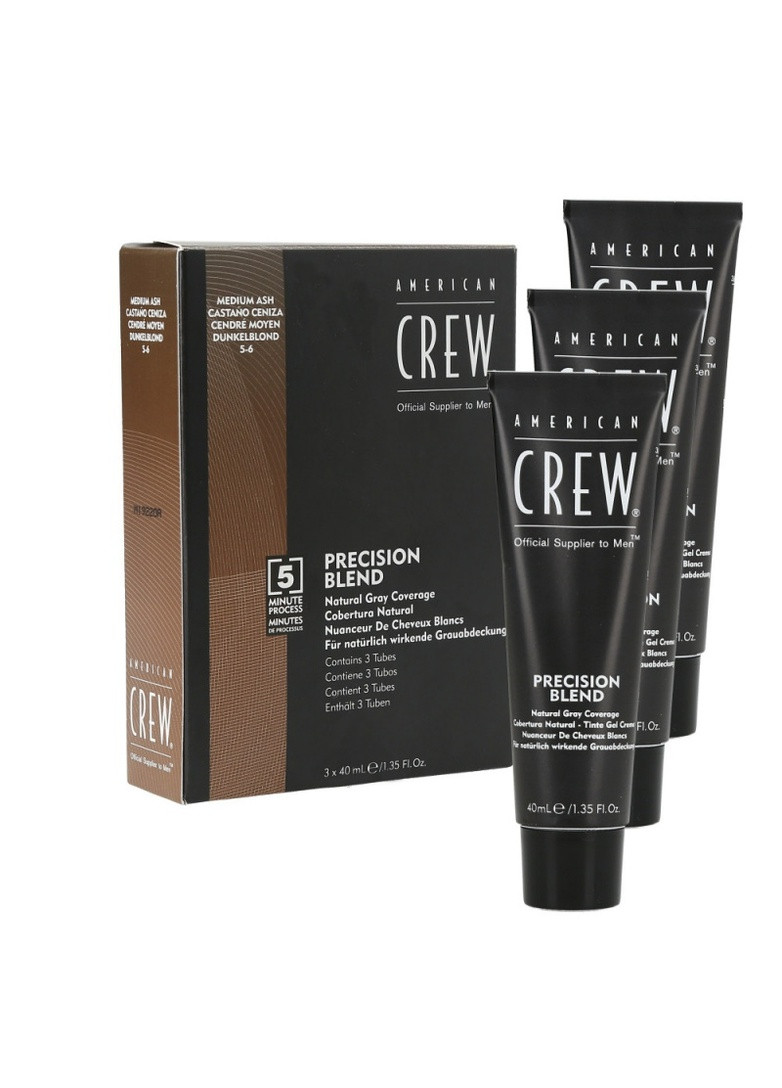 Система маскировки седины Precision Blend Shades 5-6 3х40 мл American Crew (255337309)