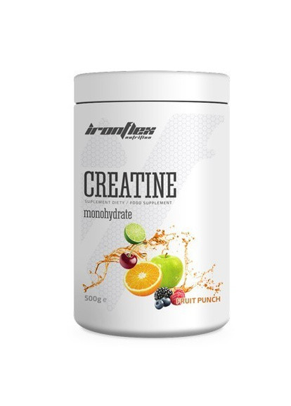 Креатин моногідрат IronFlex Nutrition Creatine Monohydrate 500 g (Fruit Punch) Iron Flex (254371981)