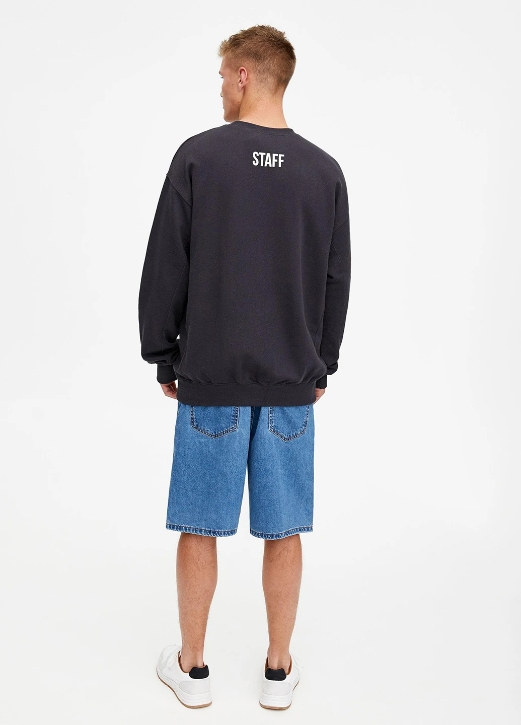 Темно-сірий світшоти Pull & Bear напис без декору (244287030)