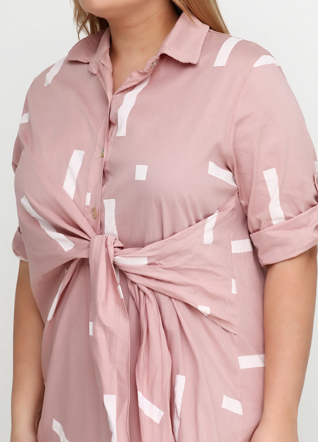 Світло-рожева кежуал сукня New Collection з орнаментом