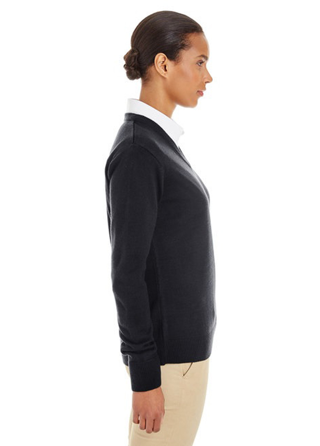 Чорний демісезонний пуловер пуловер Harriton