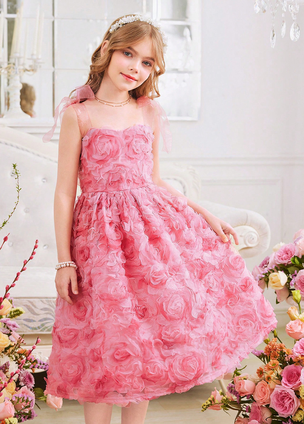 Розовое платье SHEIN (365683242)