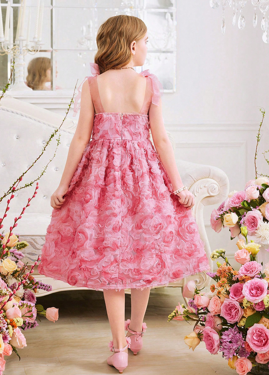 Розовое платье SHEIN (365683242)