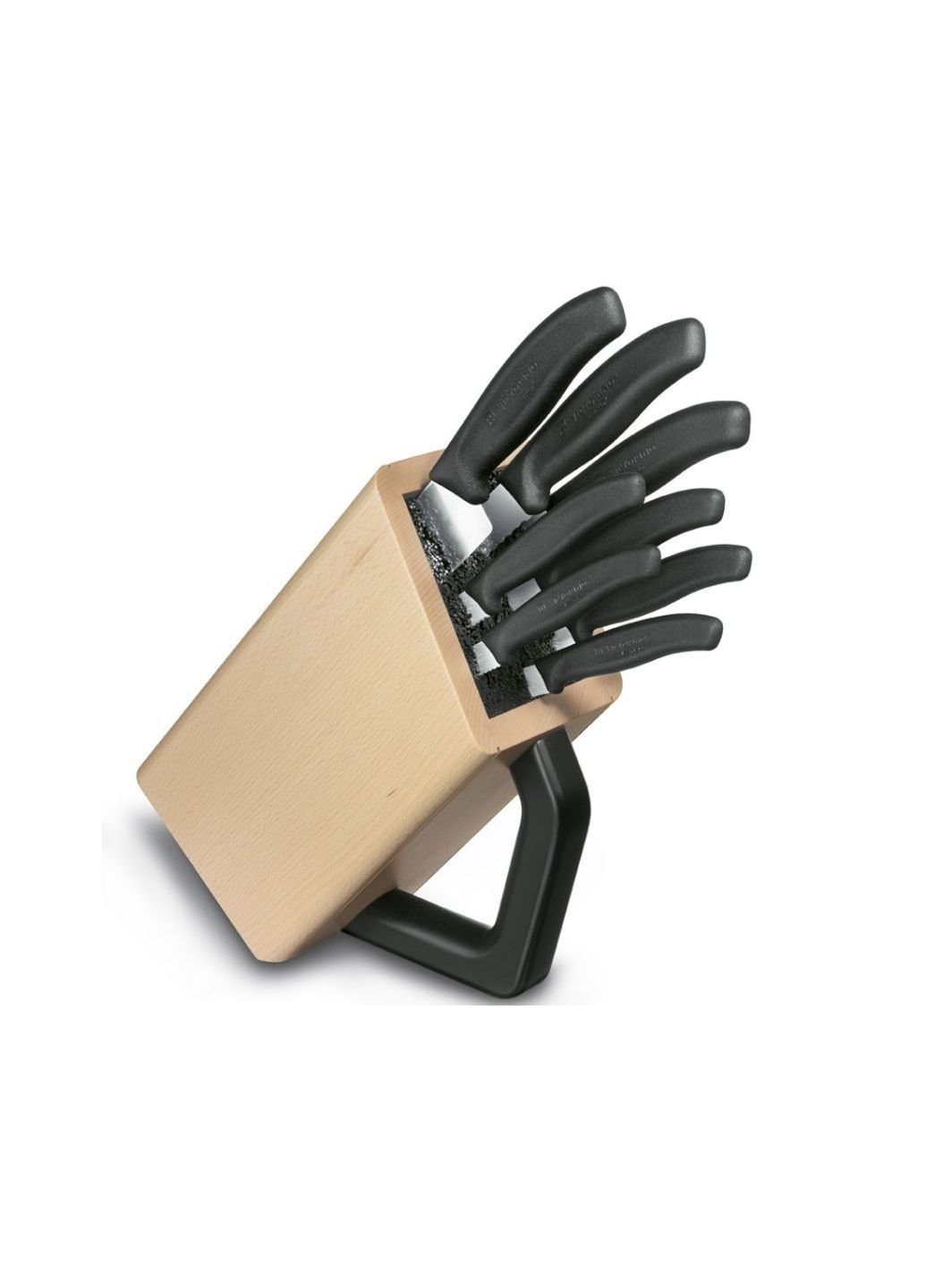 Набор ножей SwissClassic Cutlery Block 8 шт (6.7173.8) Victorinox чёрные,