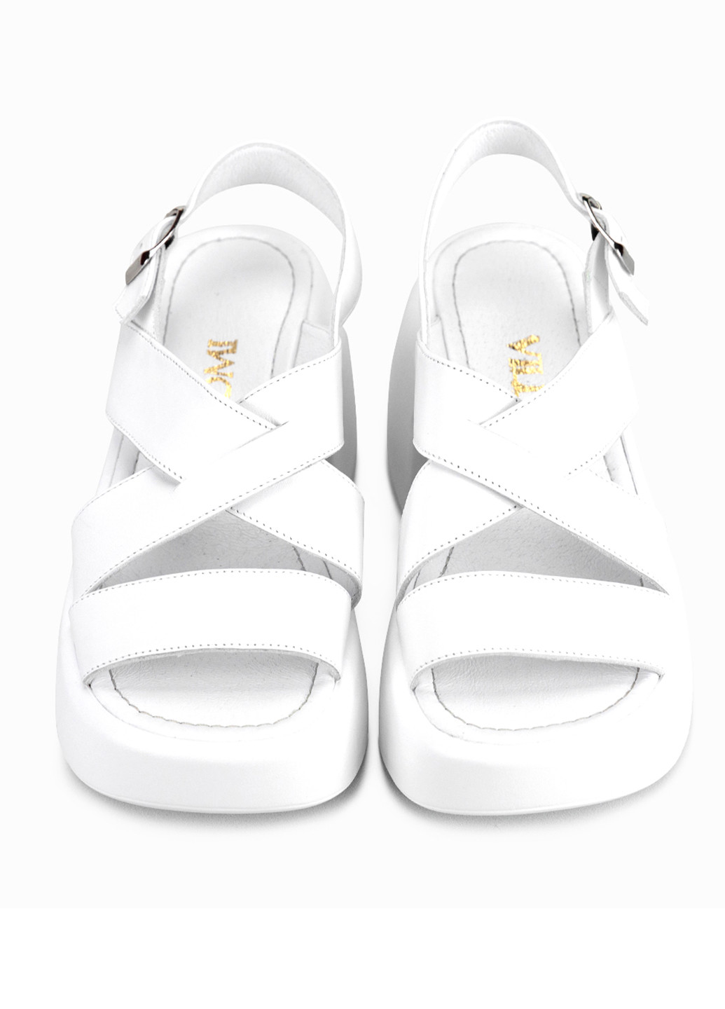 Белые босоножки vm villomi с ремешком