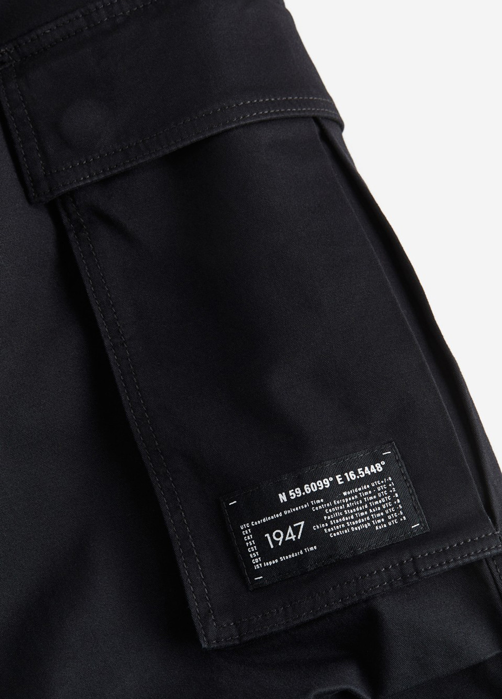 Черные кэжуал демисезонные карго, зауженные брюки H&M