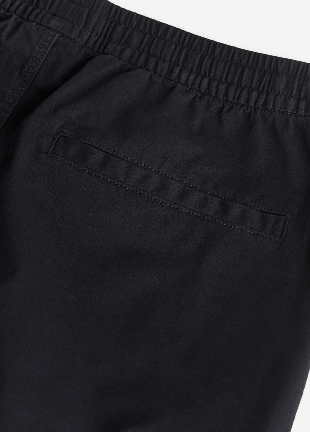 Черные кэжуал демисезонные карго, зауженные брюки H&M