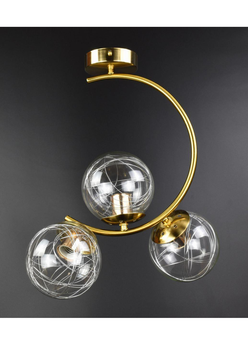 Люстра потолочная на 3 лампочки 068/3 Бронза 45х20х35 см. Sunnysky (253122492)