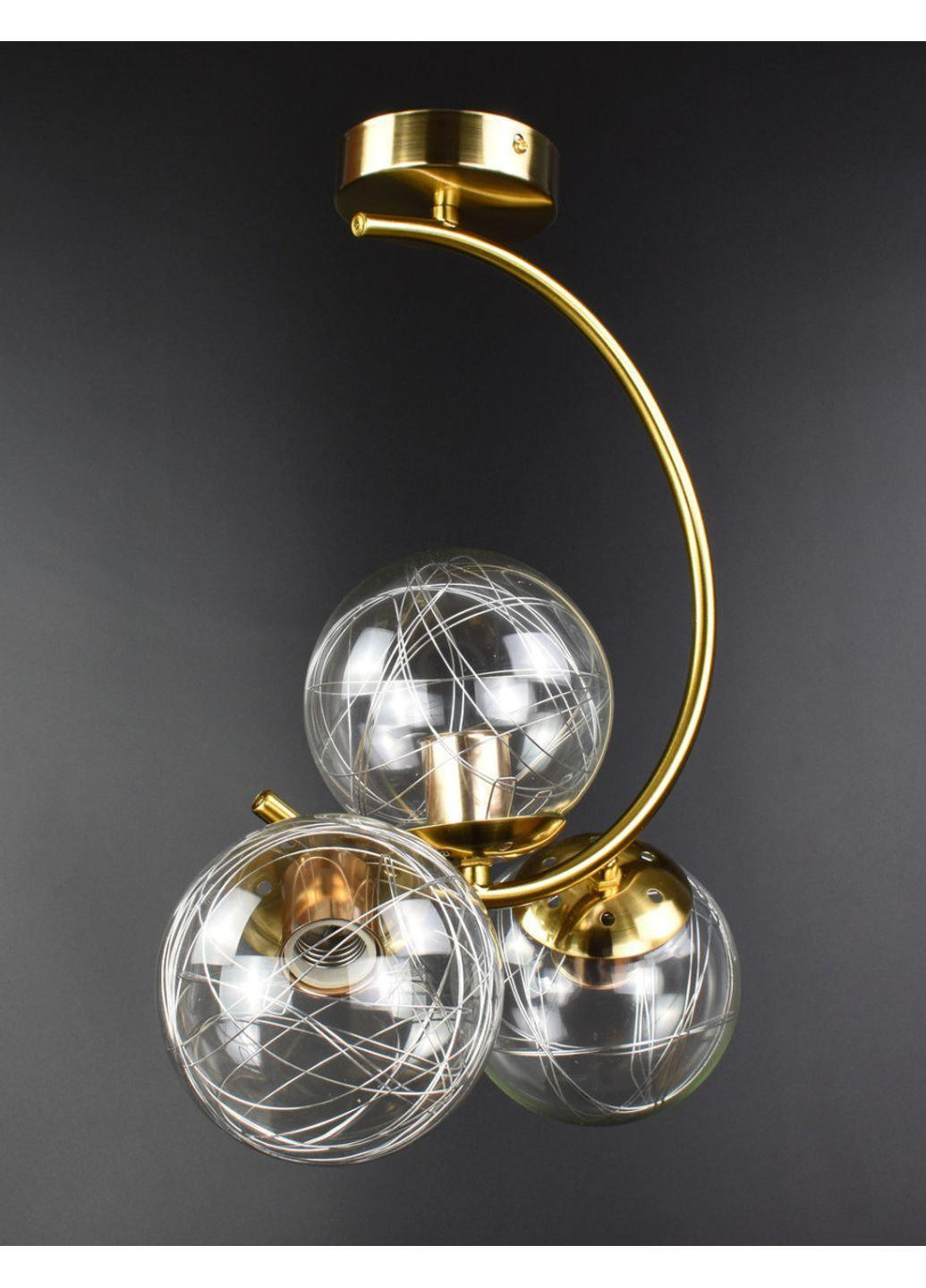 Люстра потолочная на 3 лампочки 068/3 Бронза 45х20х35 см. Sunnysky (253122492)