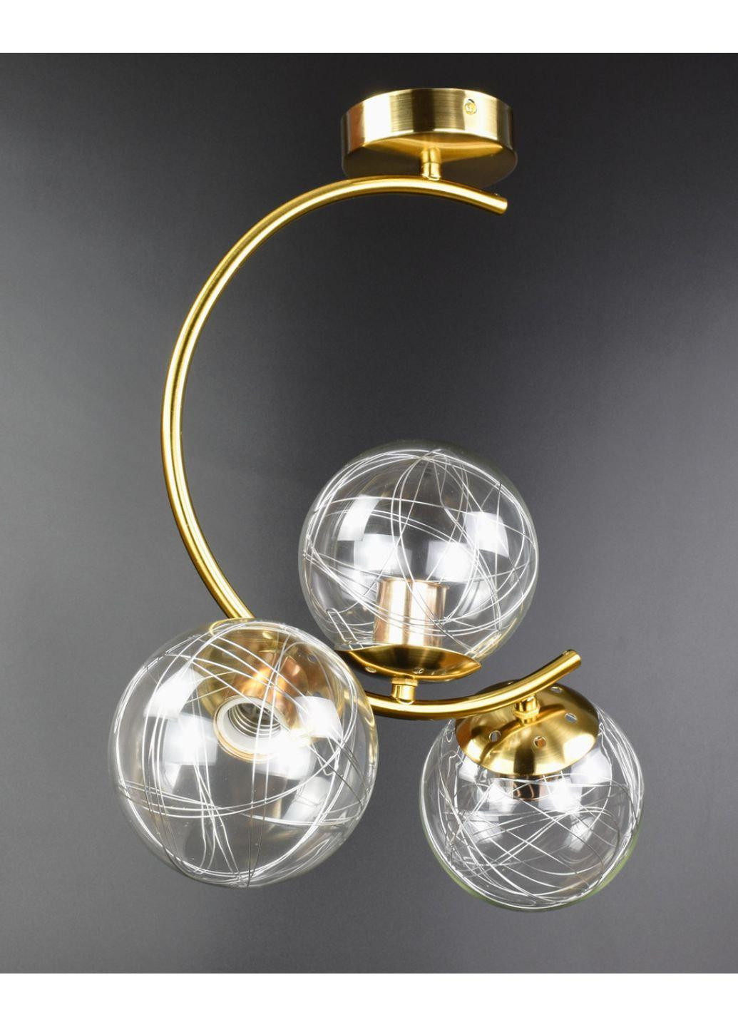 Люстра потолочная на 3 лампочки 068/3 Бронза 45х20х35 см. Sunnysky (253122492)