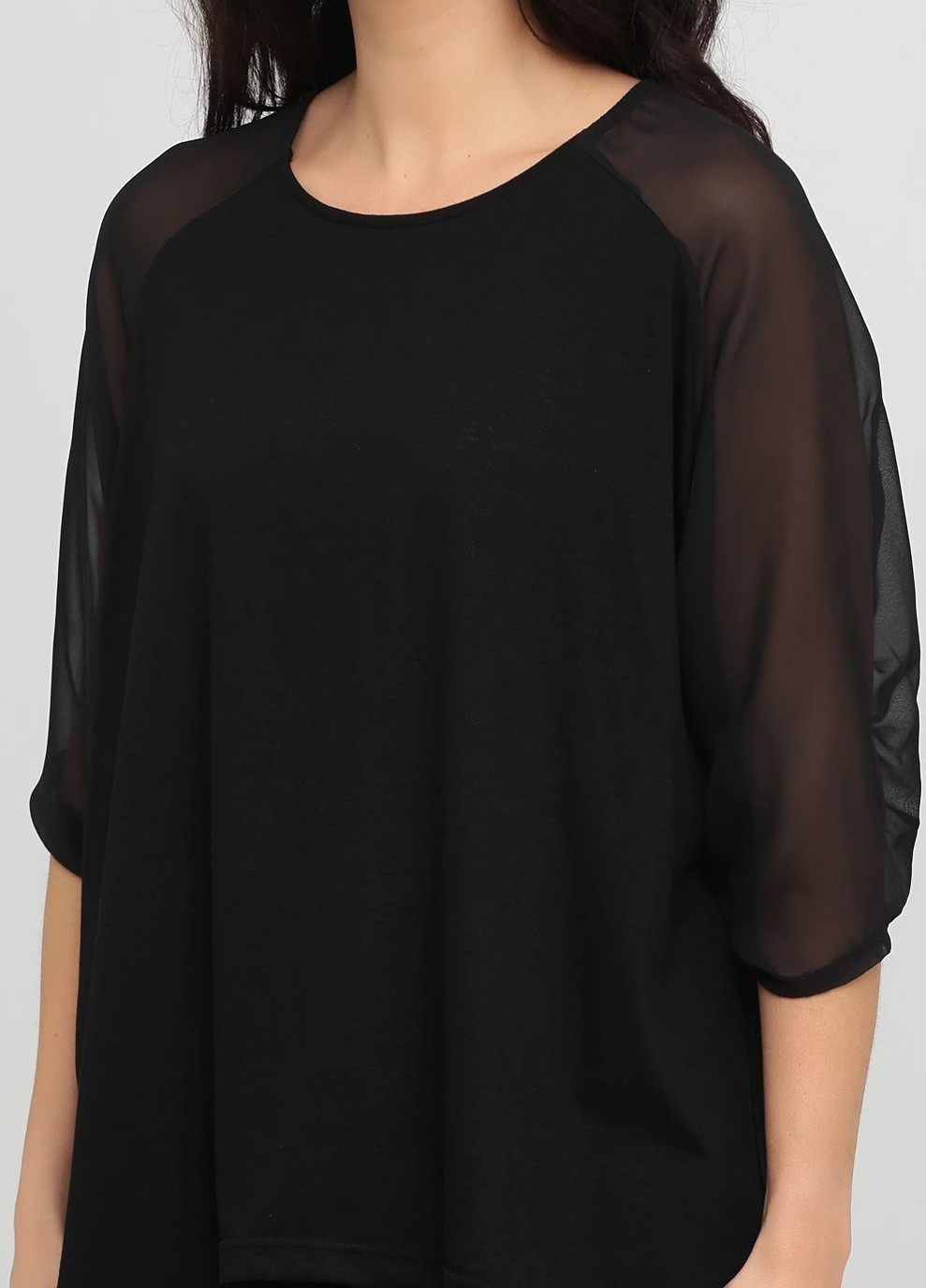 Чорна демісезонна блуза No Brand