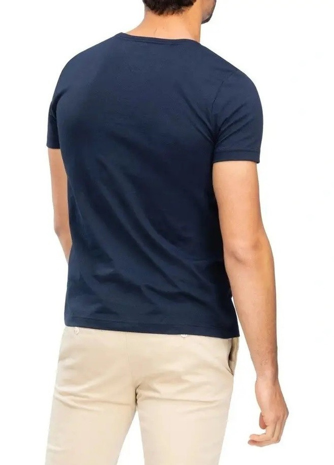 Темно-синяя футболка мужская Tommy Hilfiger Essential Cotton Tee Dark Blue