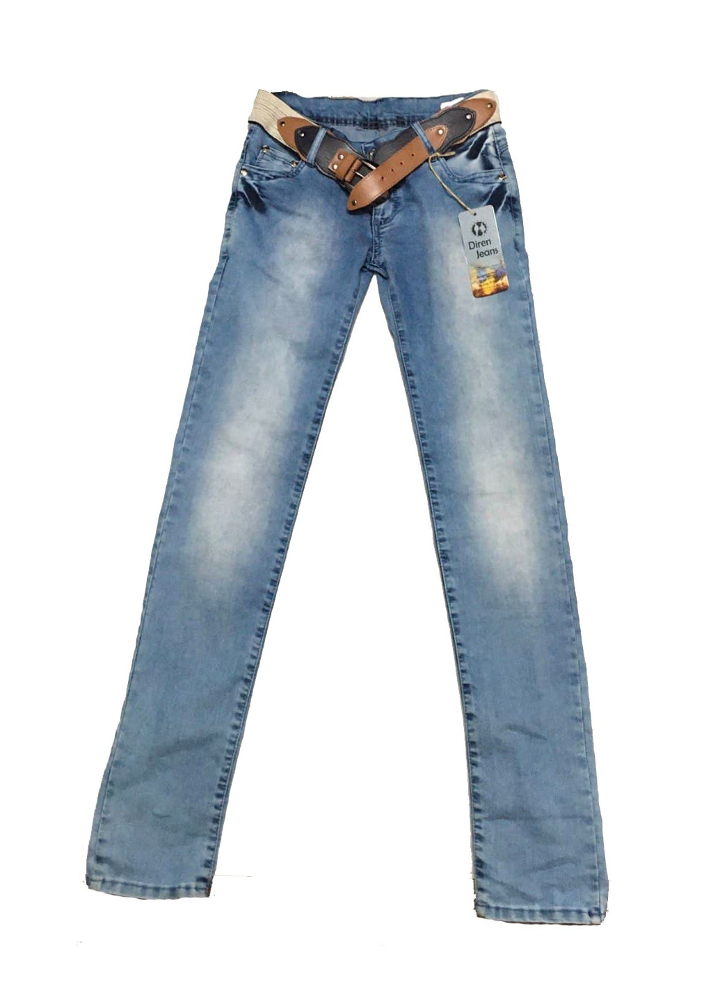 Голубые демисезонные джинсы Diren