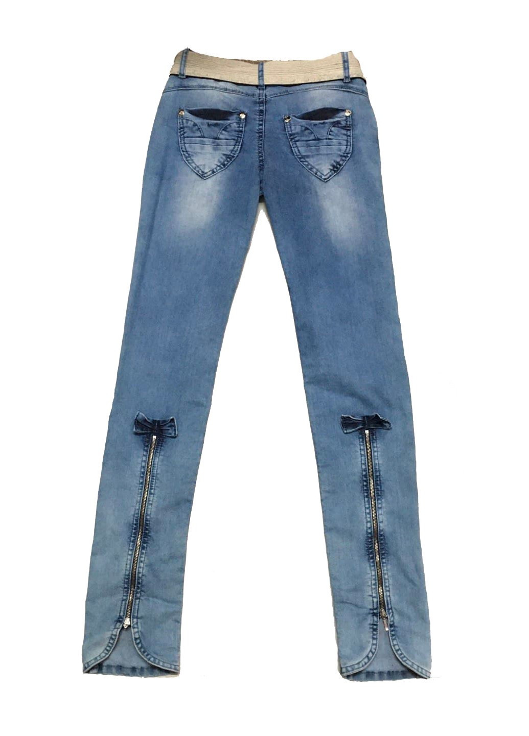 Голубые демисезонные джинсы Diren