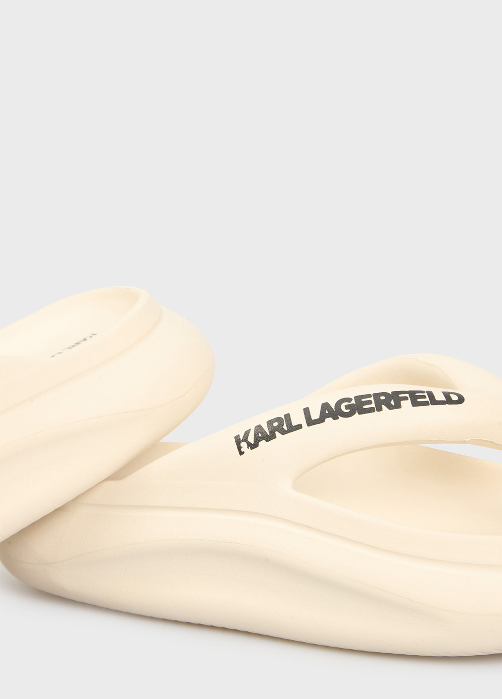 Светло-бежевые кэжуал вьетнамки Karl Lagerfeld