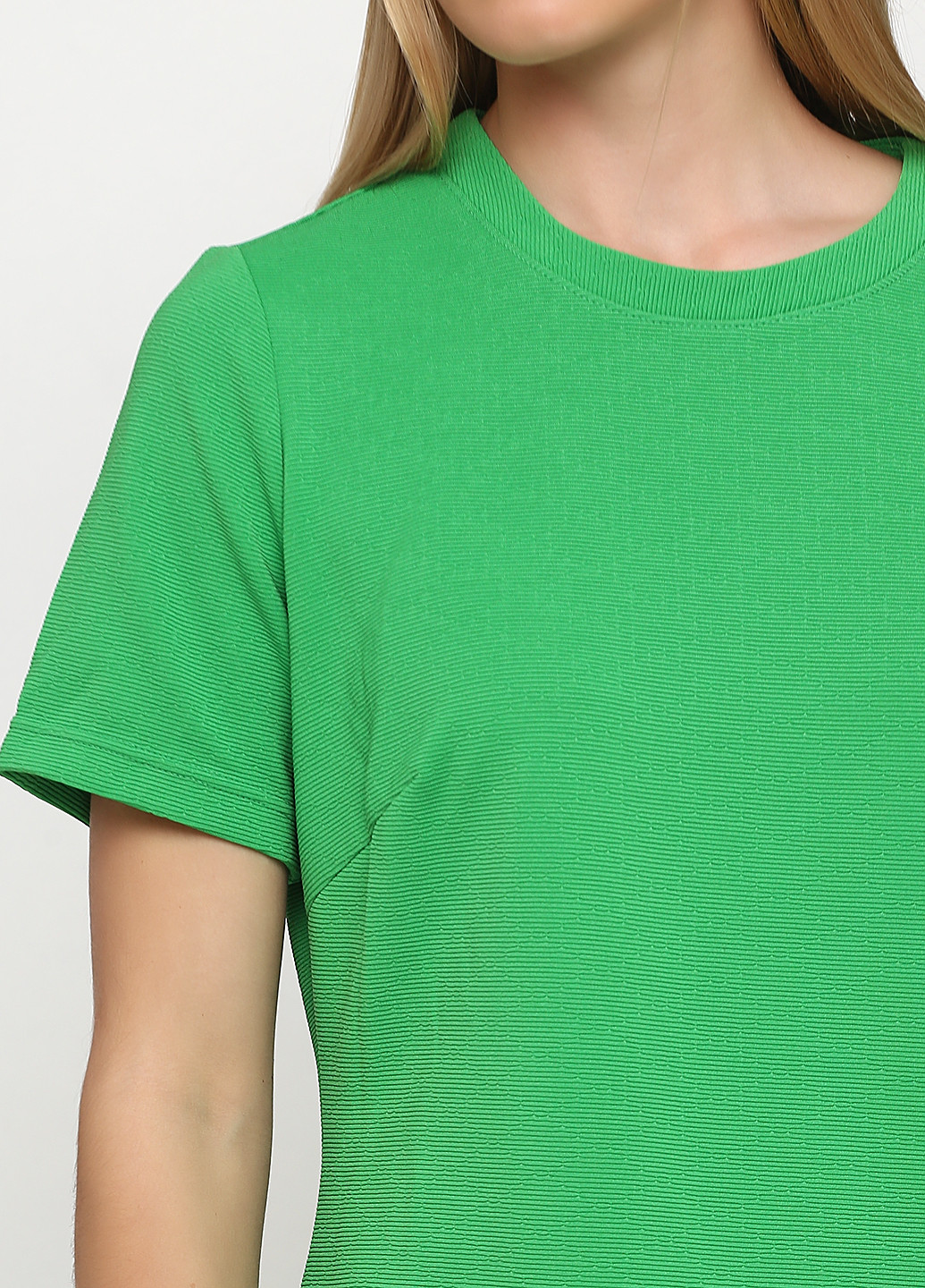 Зелена кежуал сукня сукня-футболка H&M однотонна
