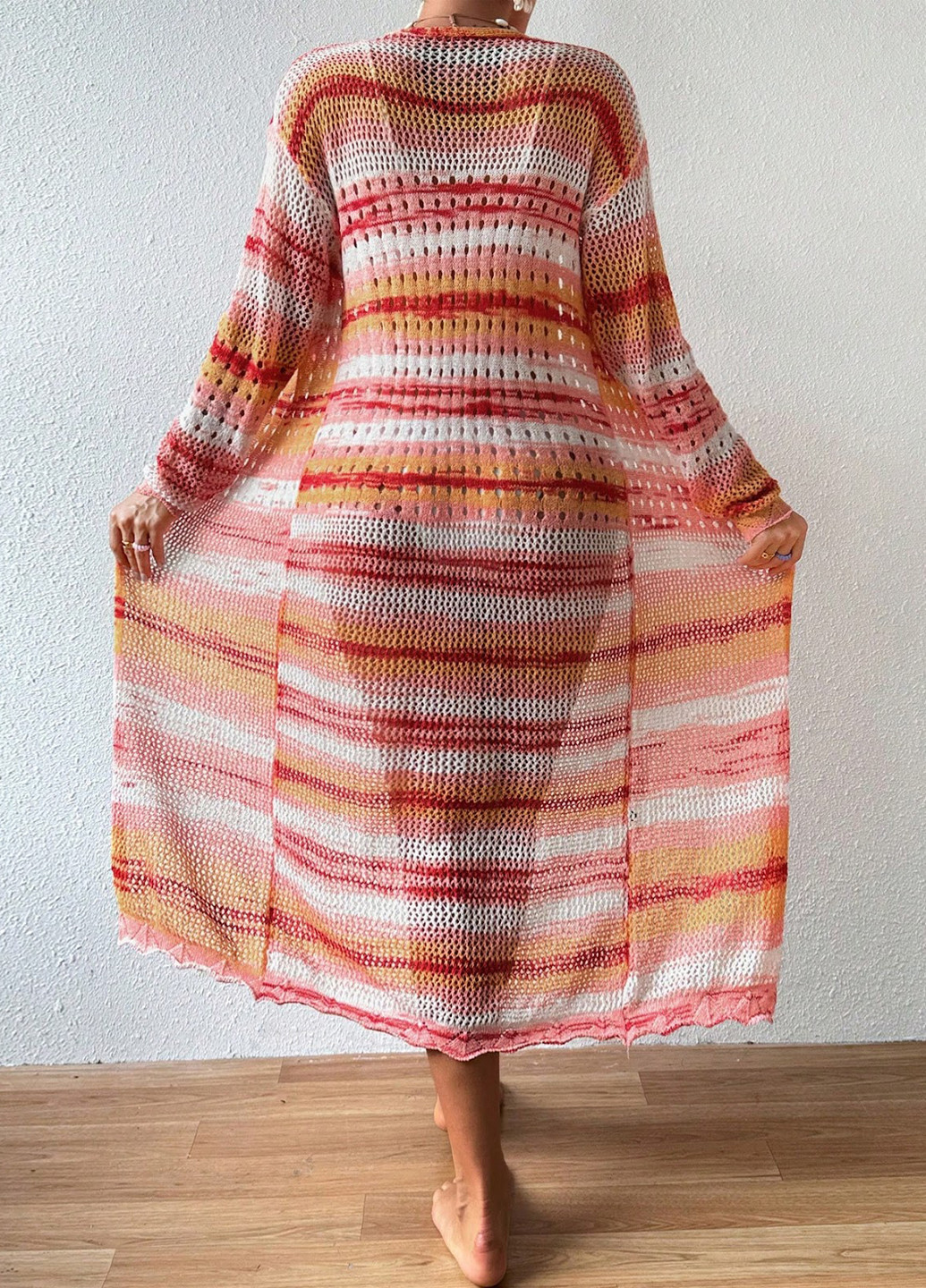 Разноцветный демисезонный кардиган SHEIN