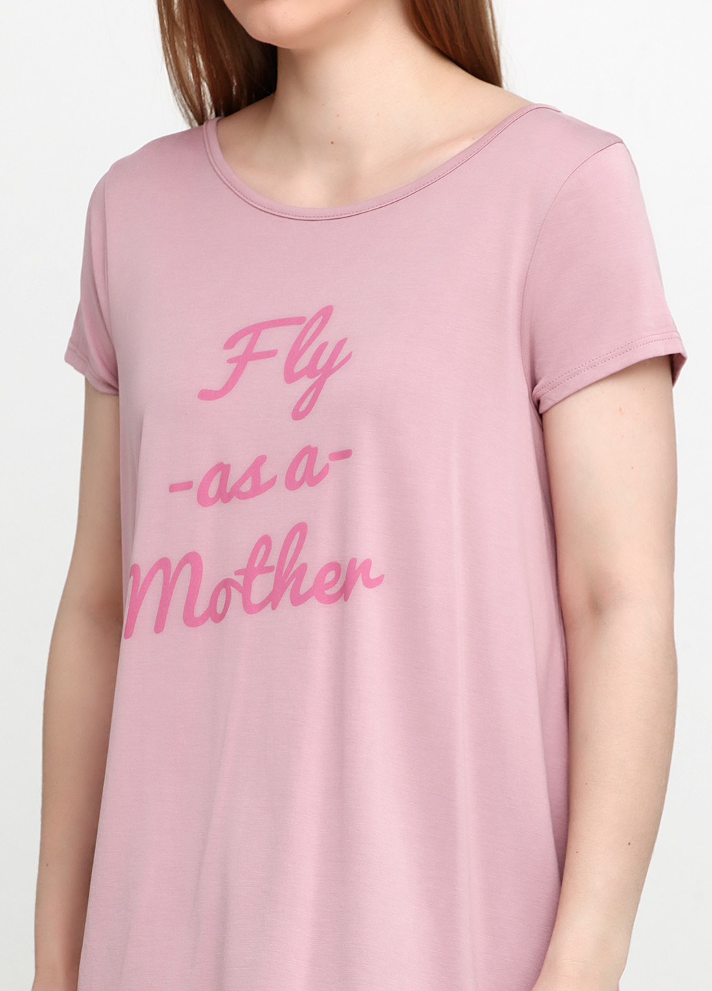 Розовая летняя футболка Alya