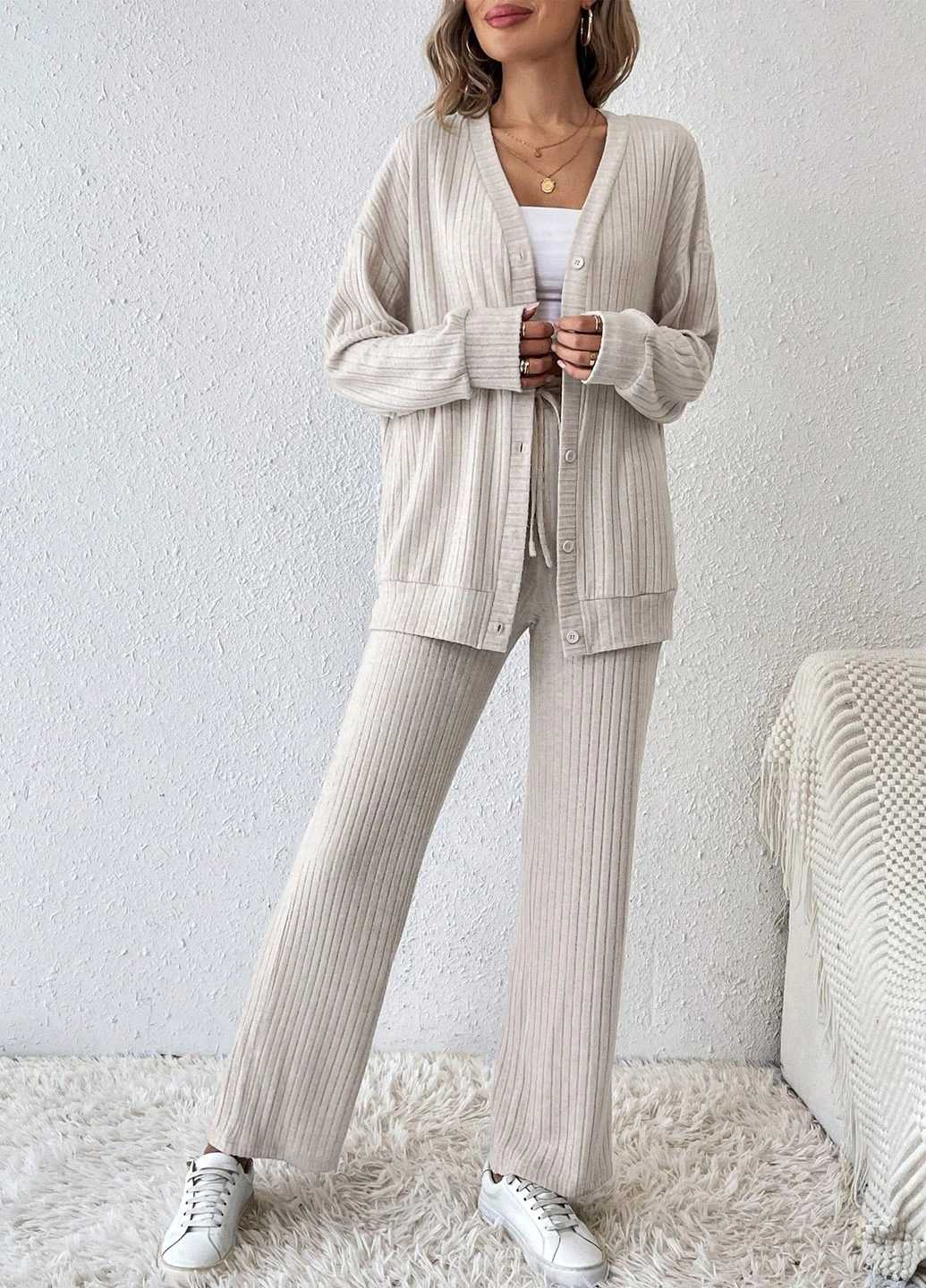 Костюм (кардиган, брюки) SHEIN (311627026)