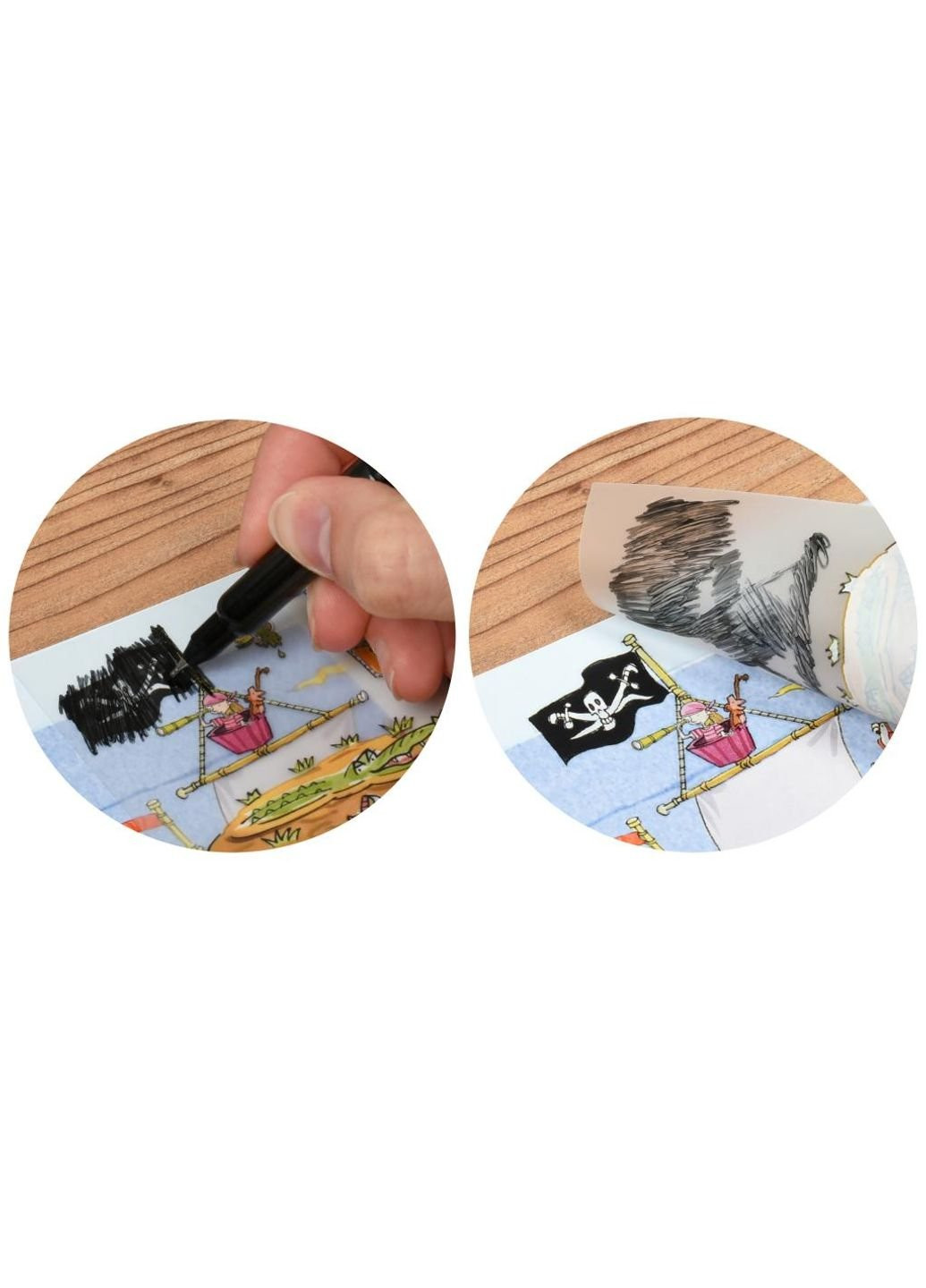 Набор для творчества Набор переводных наклеек с онлайн приложением Остров пиратск (SD/20) Scribble Down (249599477)