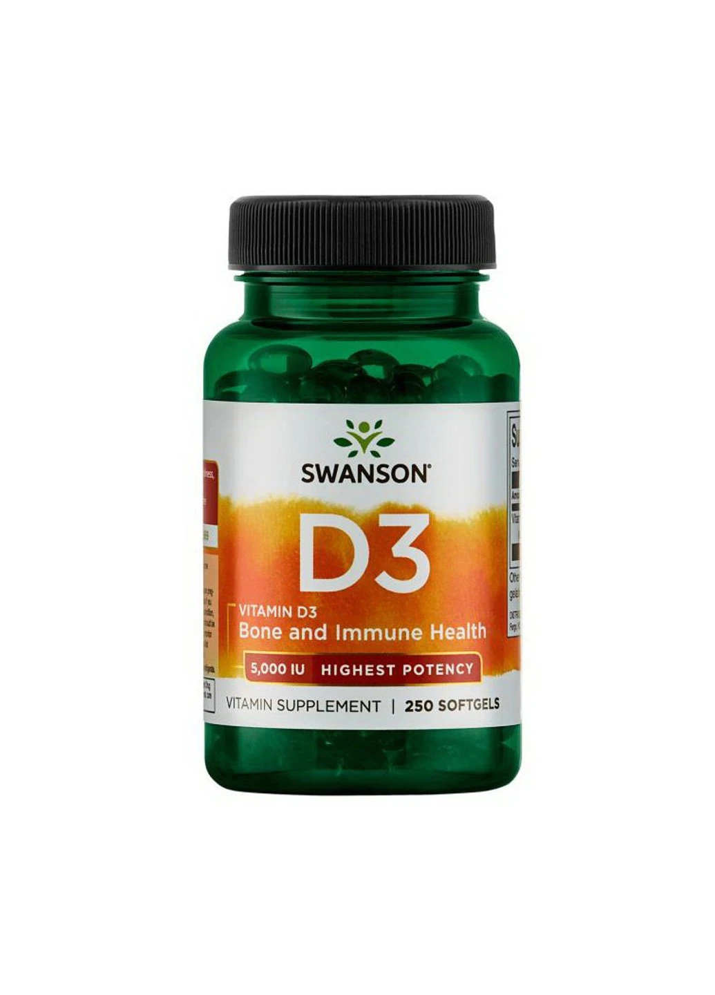 Вітамін Д Vitamin D 400 IU 250 капсул Swanson (255407829)