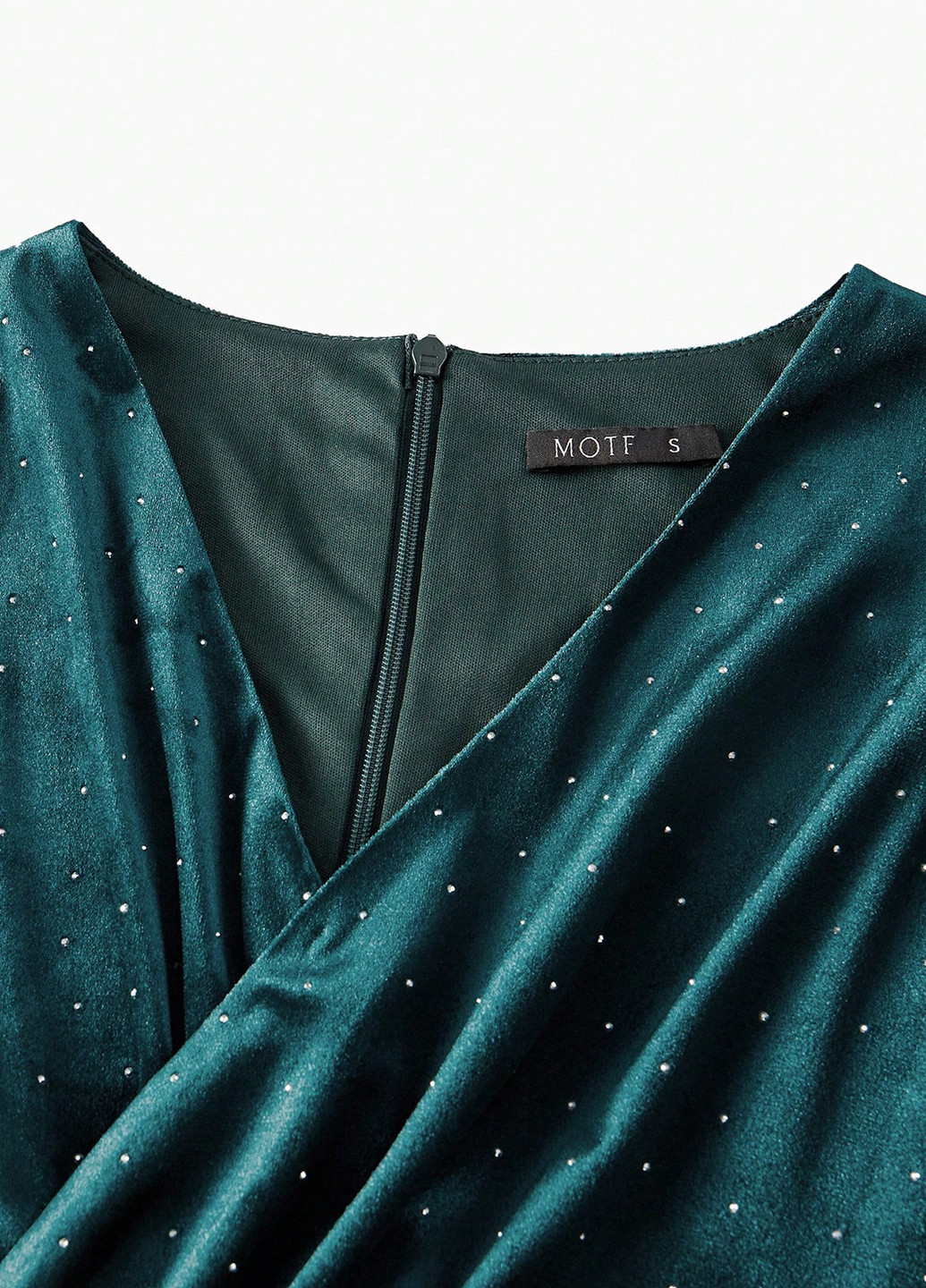 Смарагдова вечірня сукня кльош SHEIN однотонна