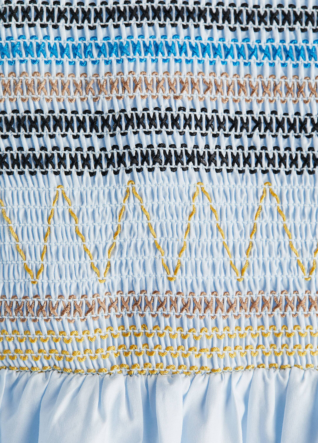 Світло-блакитна блуза з баскою H&M