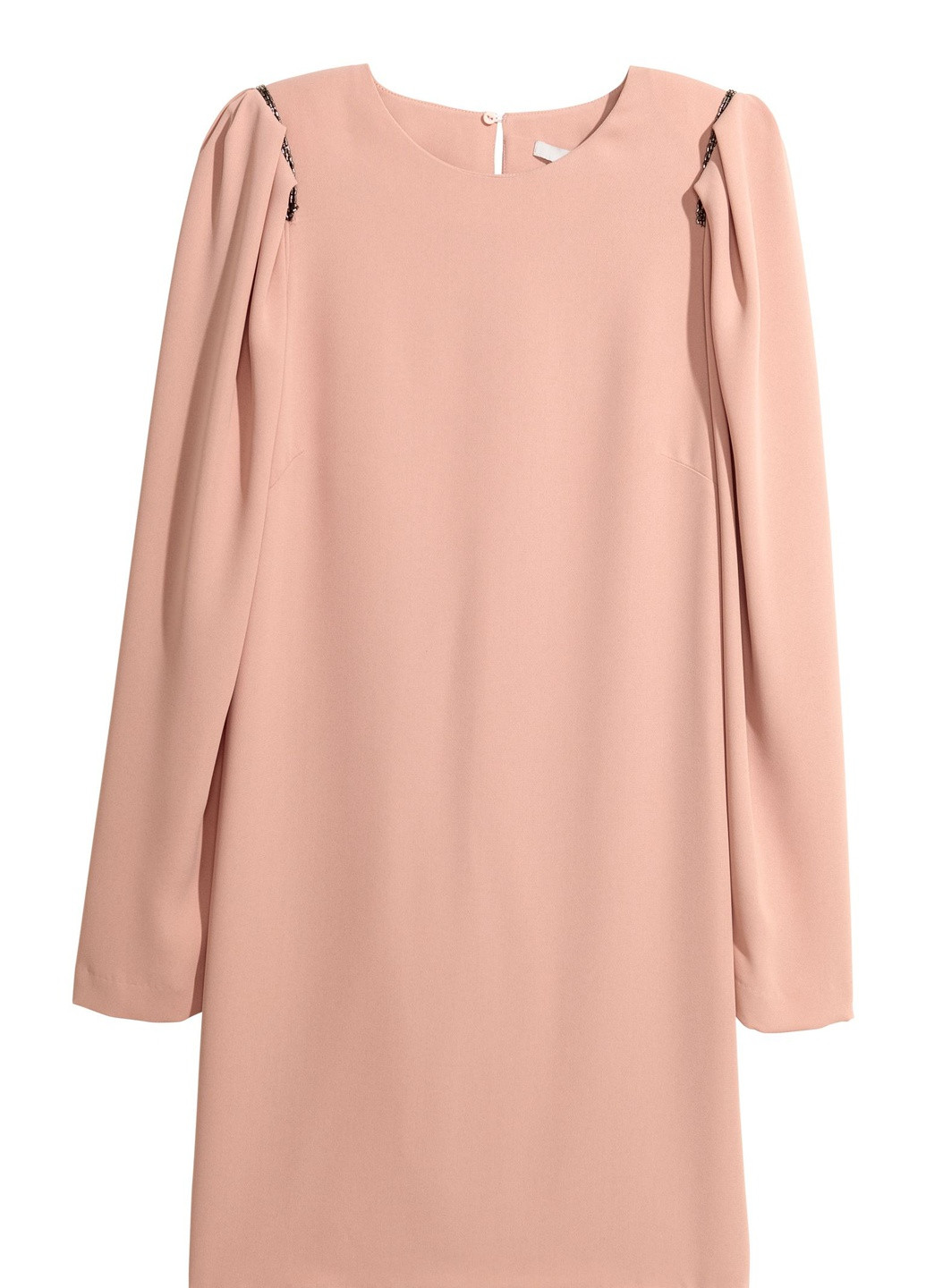 Пудрова кежуал сукня H&M однотонна