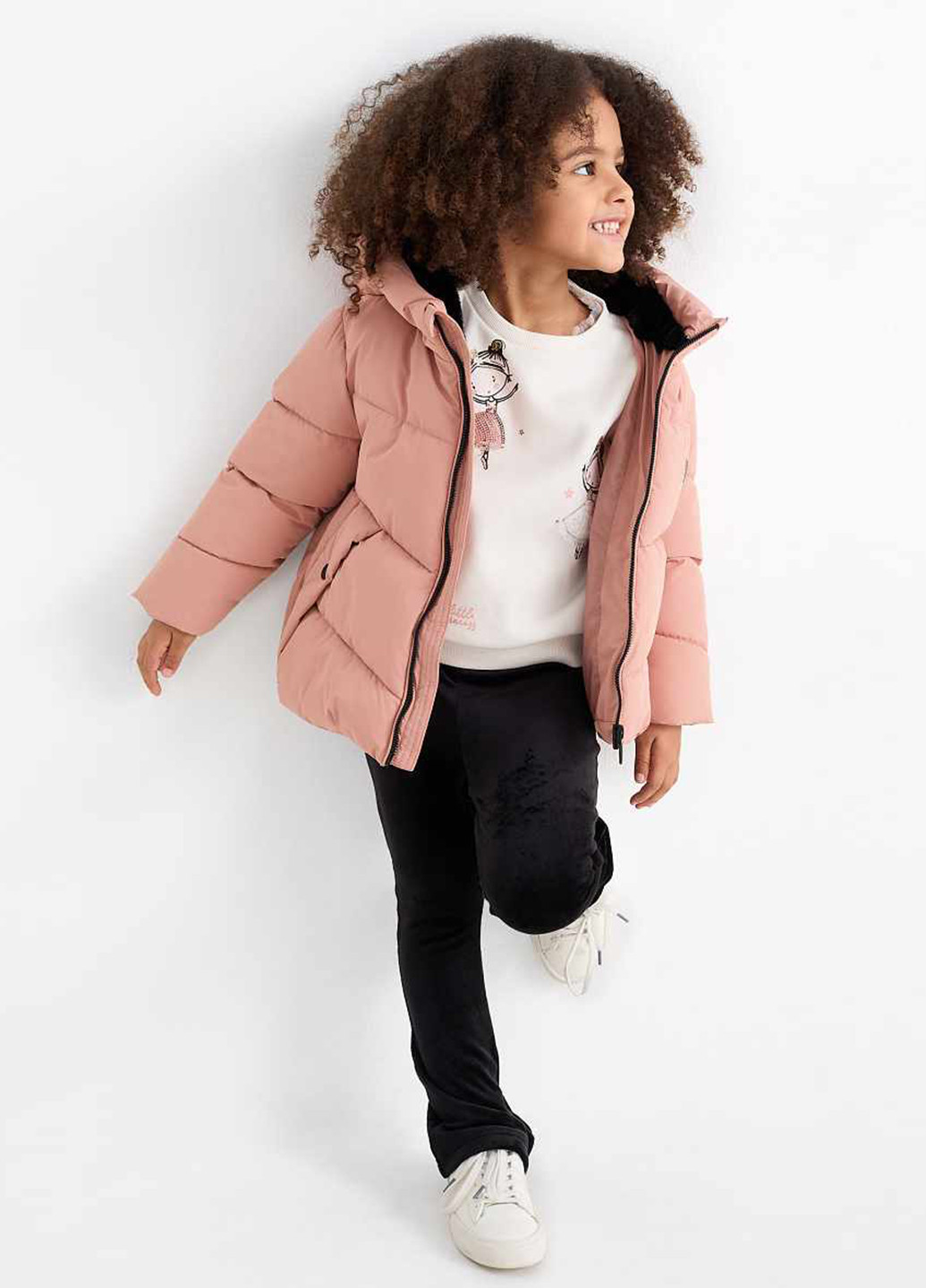 Пудрова демісезонна куртка C&A