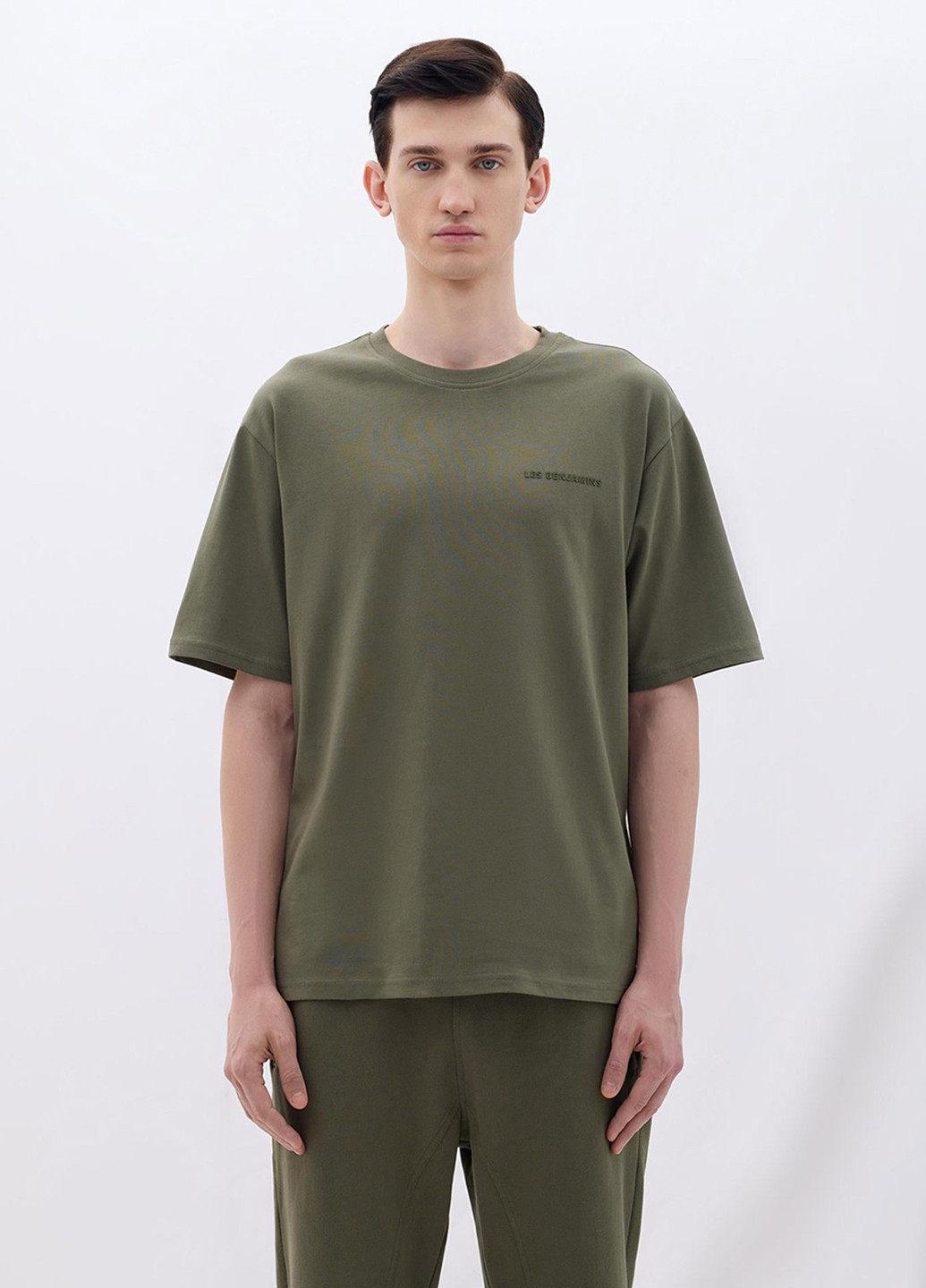 Хаки (оливковая) футболка Les Benjamins