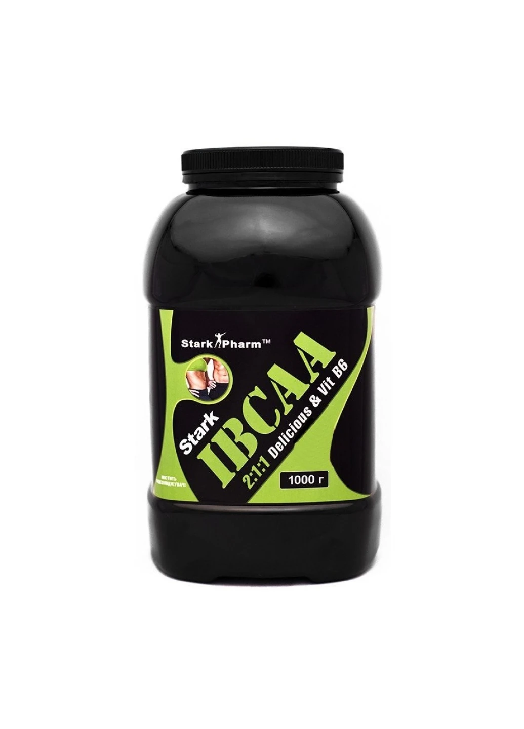 Комплекс аминокислот для тяжелых тренировок Stark IBCAA 2-1-1/Vit B6 - 1000g Lemon Stark Pharm (254805102)
