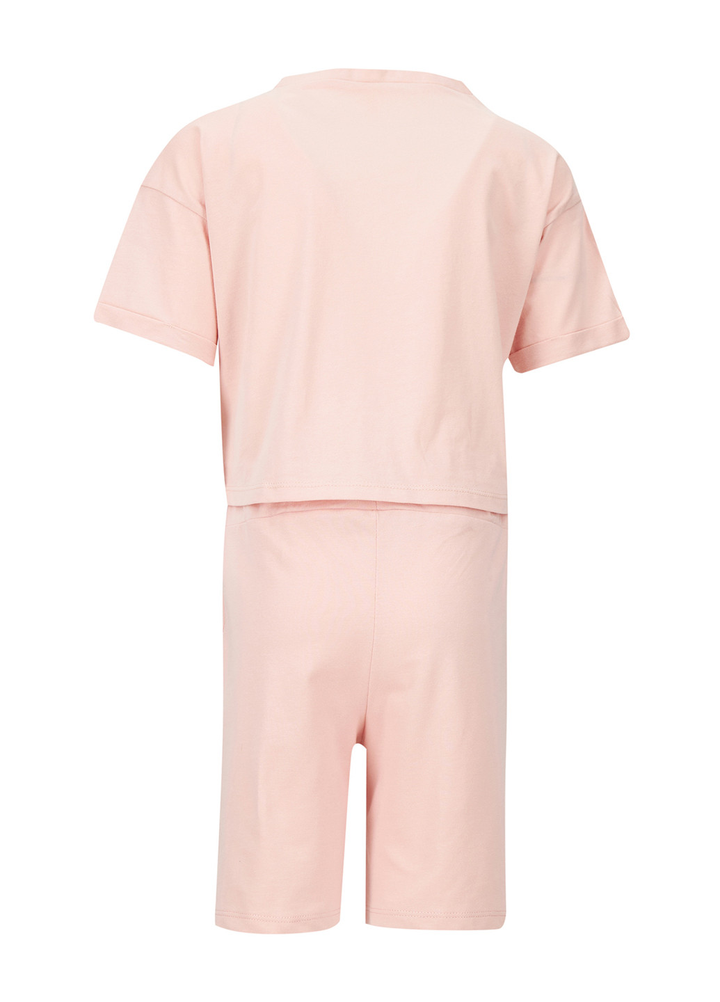 Рожевий літній комплект(шорти, футболка) DeFacto