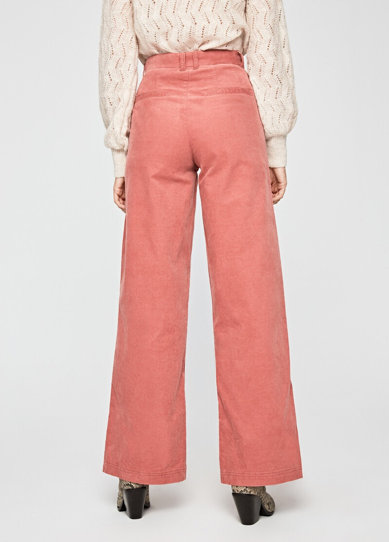Розовые кэжуал демисезонные брюки Pepe Jeans