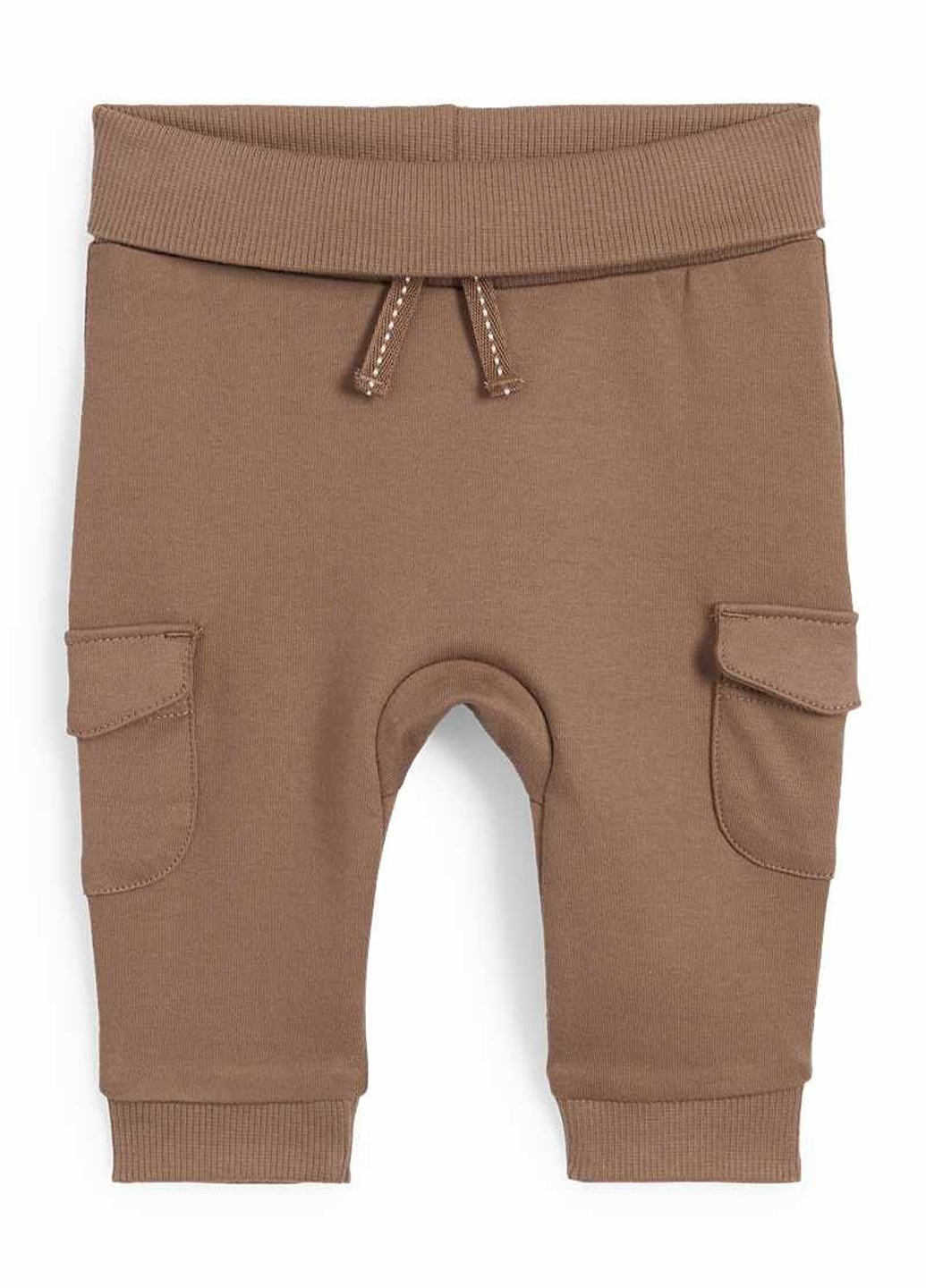 Коричневые кэжуал демисезонные брюки джоггеры C&A